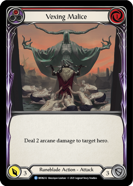 Vexing Malice (Red) [MON232-RF] 1st Edition Rainbow Foil | Good Games Adelaide SA