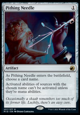 Pithing Needle (Promo Pack) [Innistrad: Midnight Hunt Promos] | Good Games Adelaide SA