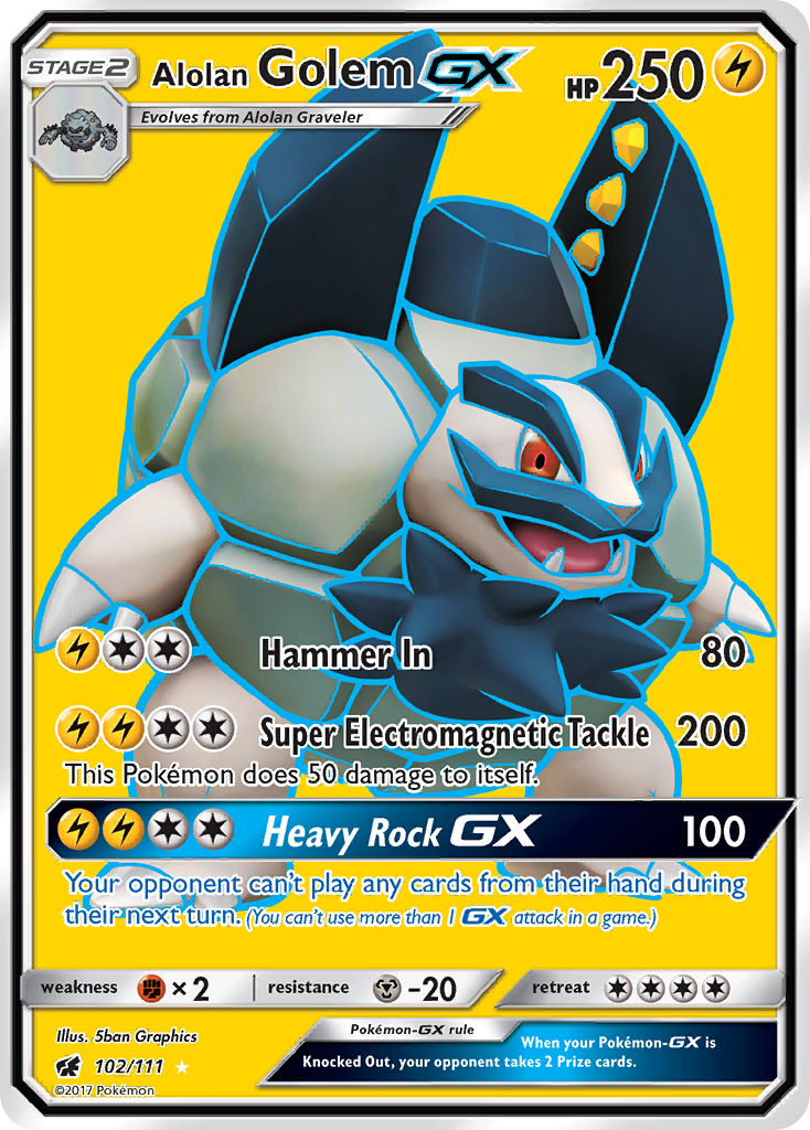 Alolan Golem GX (102/111) [Sun & Moon: Crimson Invasion] | Good Games Adelaide SA