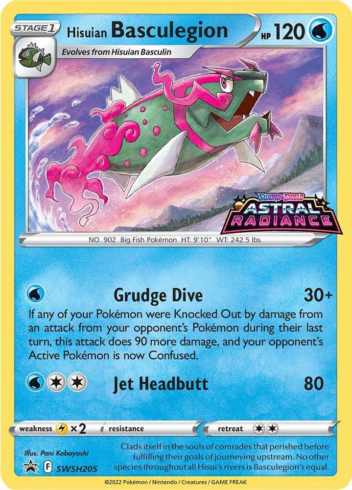 Hisuian Basculegion SWSH205 (SWSH: Sword & Shield Promo Cards)  - Holofoil | Good Games Adelaide SA