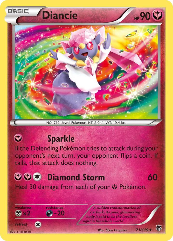 Diancie 71/119 (XY - Phantom Forces)  - Holofoil | Good Games Adelaide SA