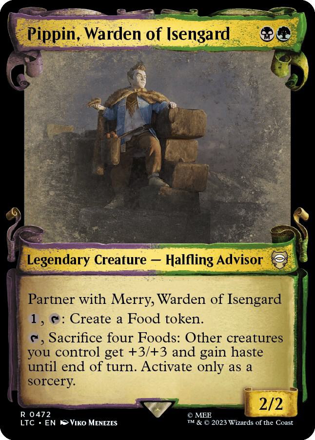 Pippin, Warden of Isengard 472 (Commander: The Lord of the Rings: Tales of Middle-earth)  - Showcase Scroll Foil | Good Games Adelaide SA