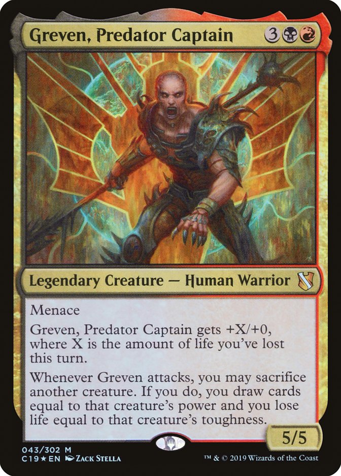 Greven, Predator Captain 43 (Commander 2019)  - Foil | Good Games Adelaide SA