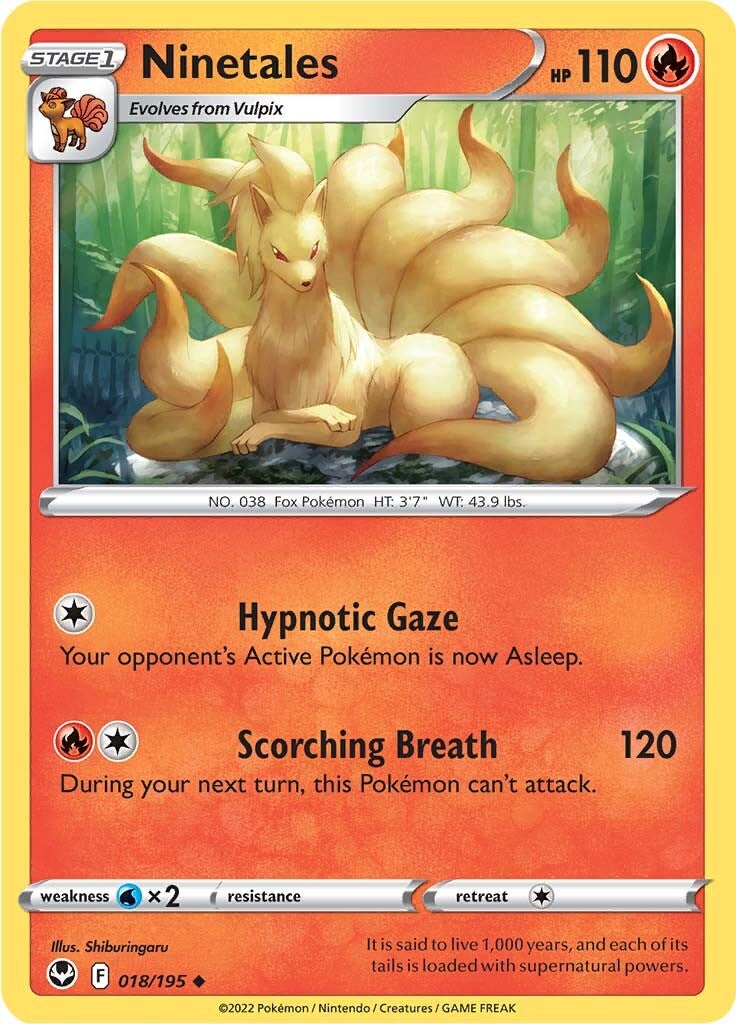 Ninetales (018/195) [Sword & Shield: Silver Tempest] | Good Games Adelaide SA