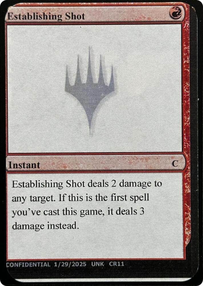 Establishing Shot  (Un-Known Event Playtest Cards)  | Good Games Adelaide SA