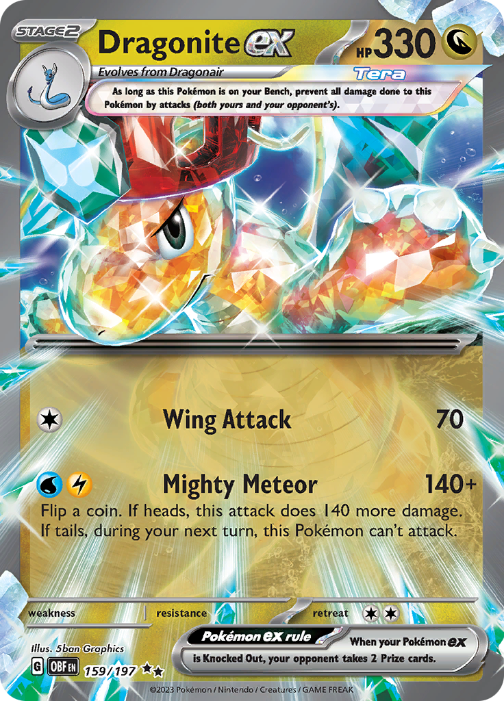 Dragonite ex (159/197) [Scarlet & Violet: Obsidian Flames] | Good Games Adelaide SA