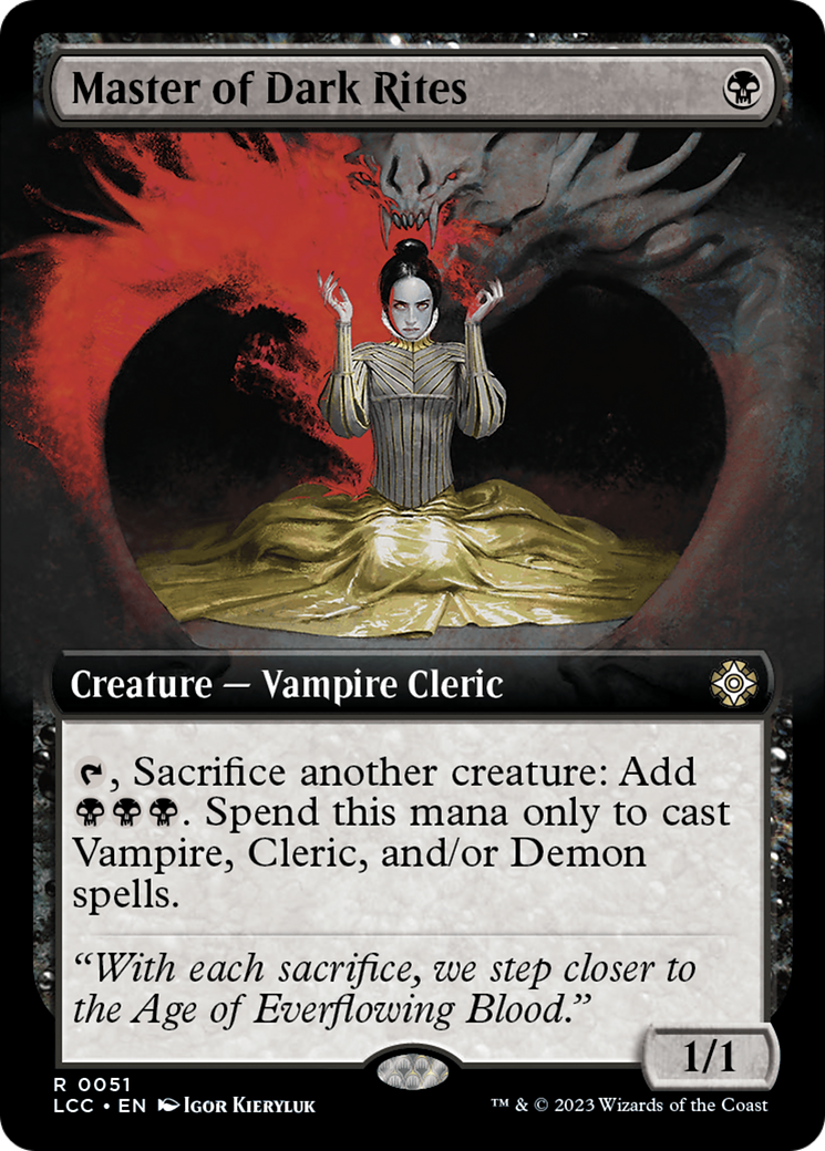 Master of Dark Rites (Extended Art) [The Lost Caverns of Ixalan Commander] | Good Games Adelaide SA