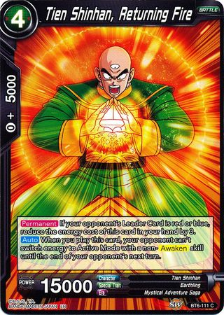 Tien Shinhan, Returning Fire [BT6-111] | Good Games Adelaide SA
