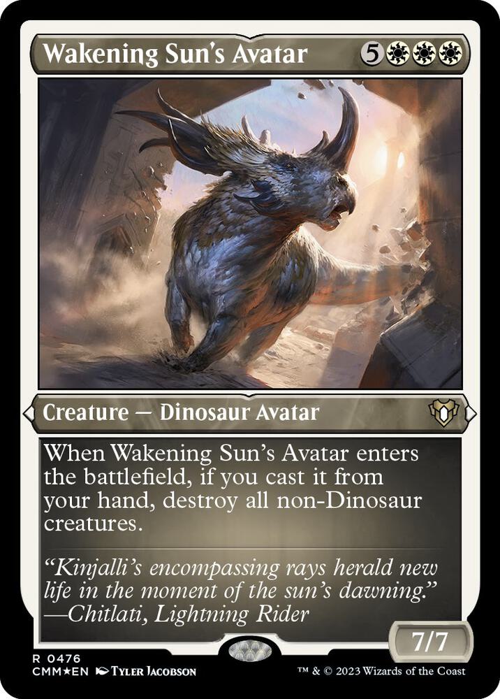 Wakening Sun's Avatar 476 (Commander Masters)  - Etched Foil | Good Games Adelaide SA