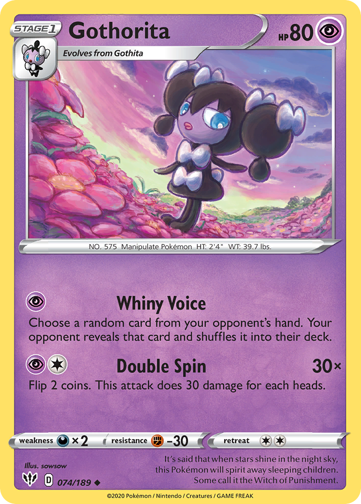 Gothorita (074/189) [Sword & Shield: Darkness Ablaze] | Good Games Adelaide SA