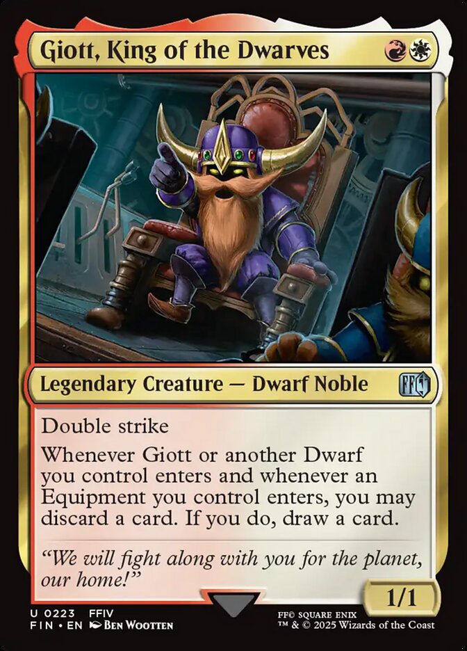 Giott, King of the Dwarves 223 (FINAL FANTASY)  - Foil | Good Games Adelaide SA