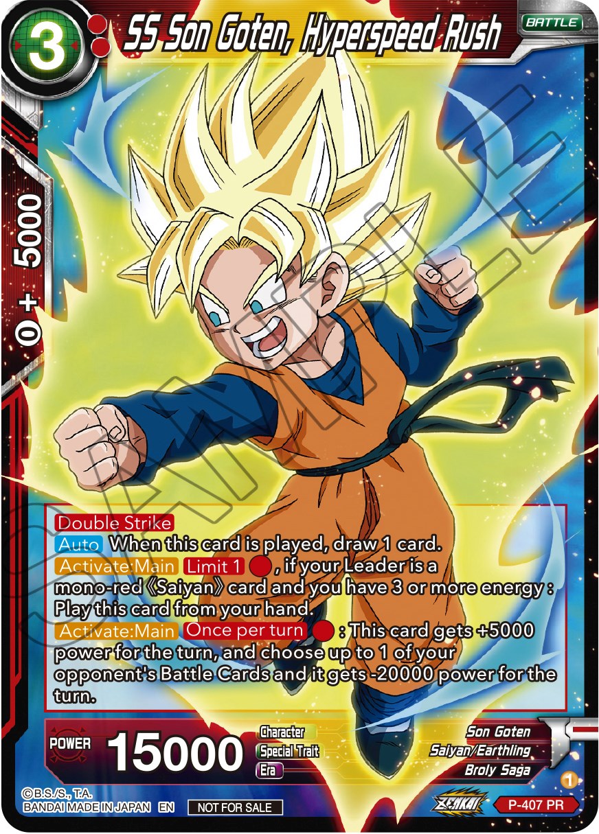 SS Son Goten, Hyperspeed Rush (Zenkai Series Tournament Pack Vol.1) (P-407) [Tournament Promotion Cards] | Good Games Adelaide SA
