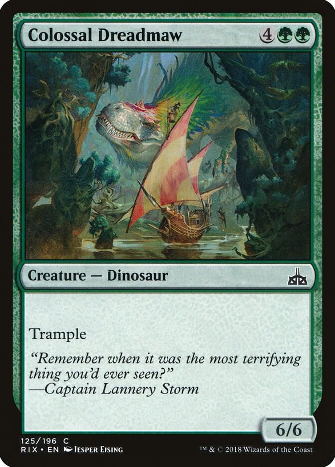Colossal Dreadmaw 125 (Rivals of Ixalan)  - Foil | Good Games Adelaide SA