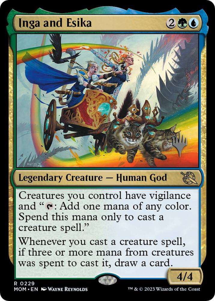 Inga and Esika 229 (Promo Pack: March of the Machine)  - Foil | Good Games Adelaide SA