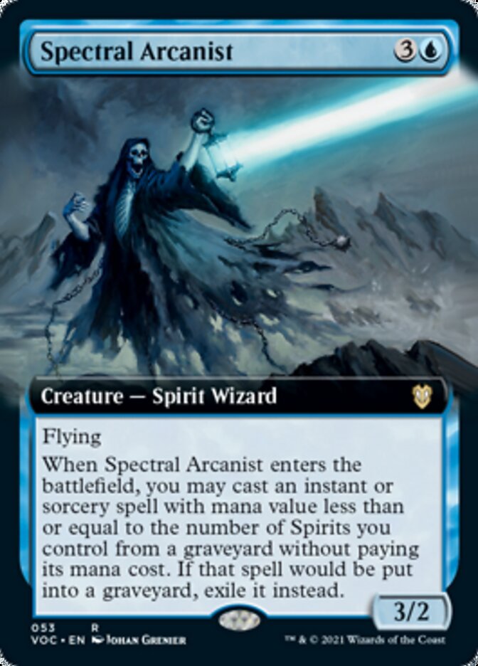 Spectral Arcanist (Extended) [Innistrad: Crimson Vow Commander] | Good Games Adelaide SA