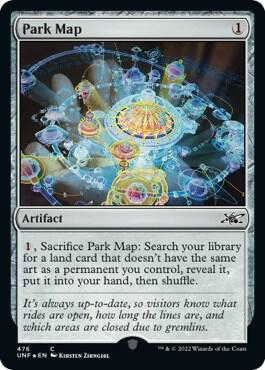 Park Map Galaxy Foil 476 (Unfinity)  - Foil | Good Games Adelaide SA