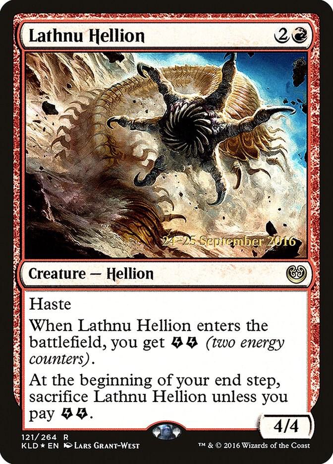 Lathnu Hellion 121 (Prerelease Cards)  - Foil | Good Games Adelaide SA