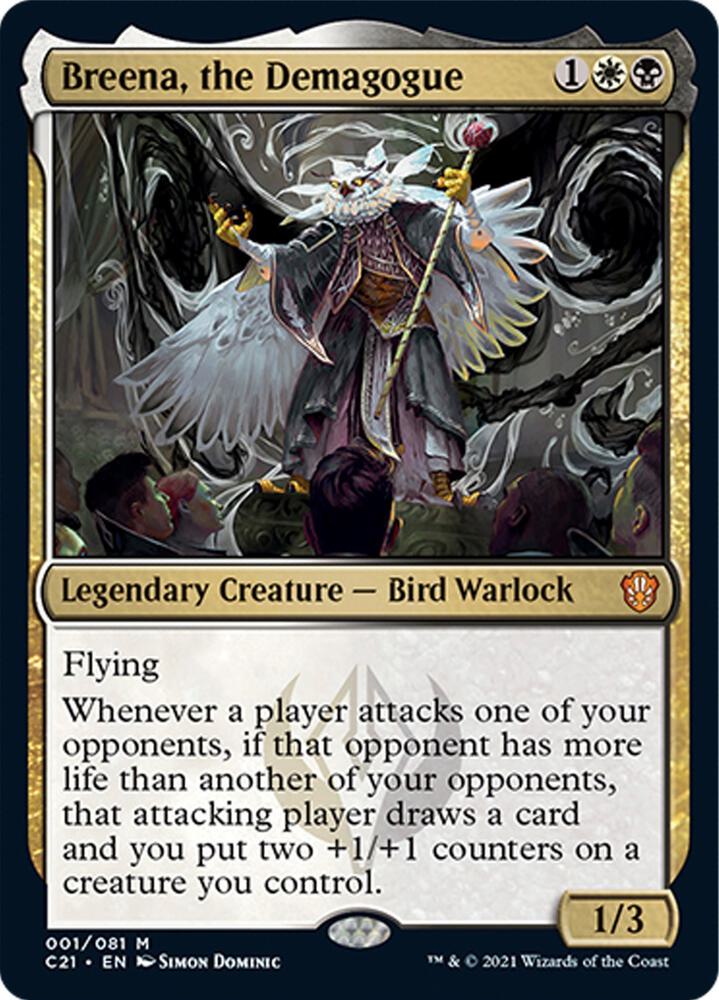 Breena the Demagogue 1 (Commander 2021)  - Foil | Good Games Adelaide SA