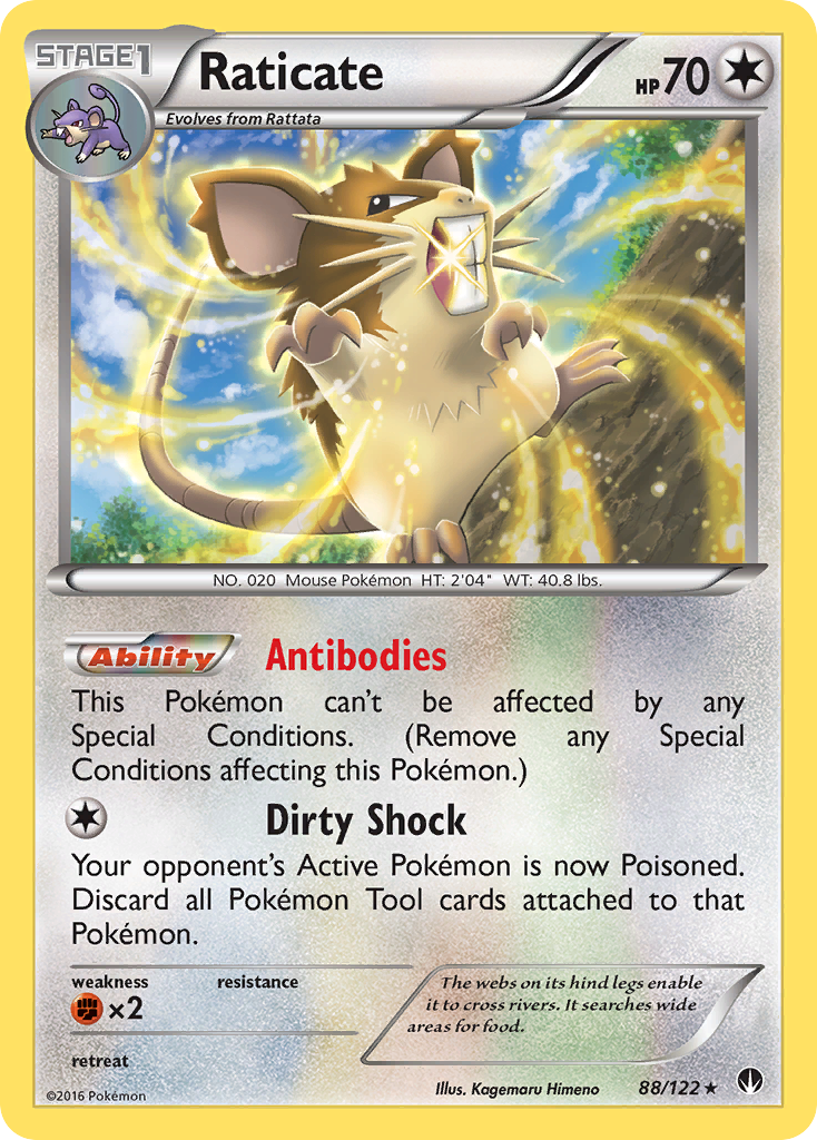 Raticate (88/122) [XY: BREAKpoint] | Good Games Adelaide SA