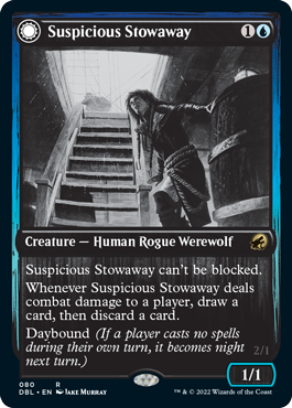 Suspicious Stowaway // Seafaring Werewolf [Innistrad: Double Feature] | Good Games Adelaide SA