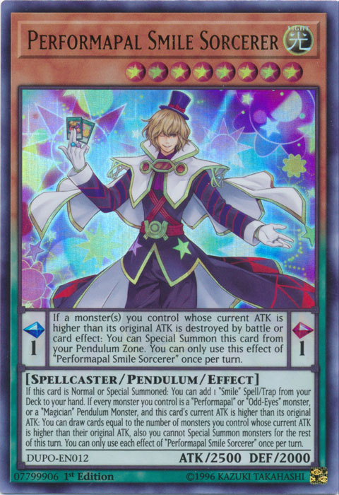Performapal Smile Sorcerer [DUPO-EN012] Ultra Rare | Good Games Adelaide SA