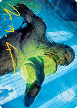 Larder Zombie Art Card Gold Stamped Signature 24 (Art Series: Innistrad: Midnight Hunt)  | Good Games Adelaide SA