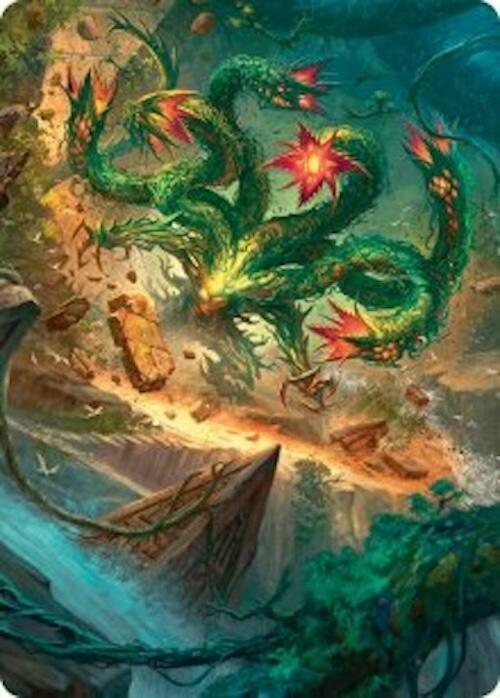 Mossborn Hydra Art Card 42 54 42 (Art Series: Foundations)  | Good Games Adelaide SA