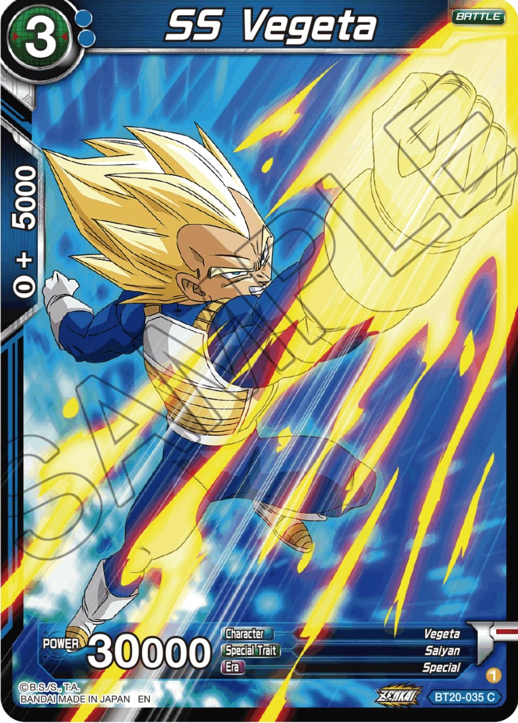 SS Vegeta (BT20-035) [Power Absorbed] | Good Games Adelaide SA