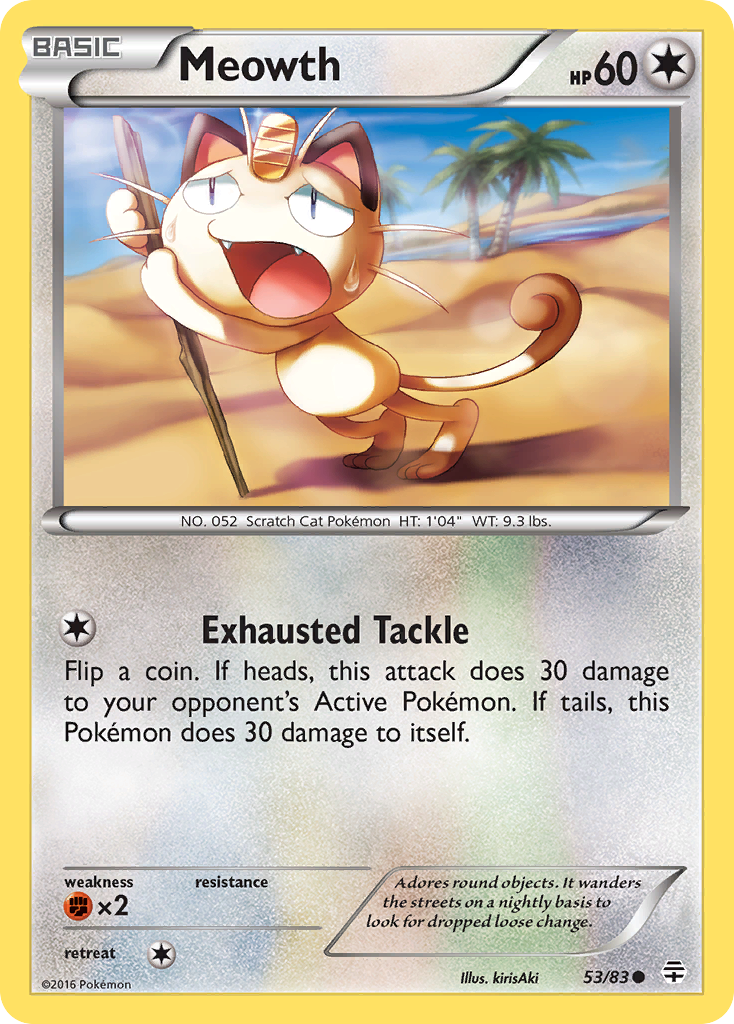 Meowth (53/83) [XY: Generations] | Good Games Adelaide SA
