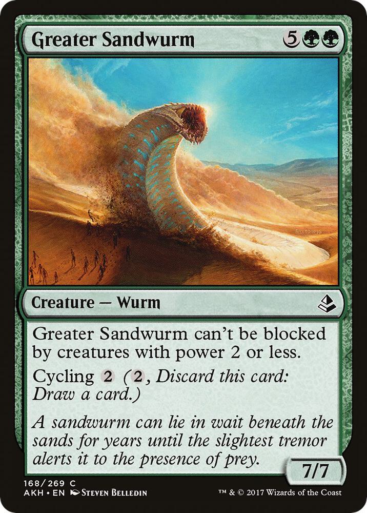 Greater Sandwurm 168 (Amonkhet)  - Foil | Good Games Adelaide SA