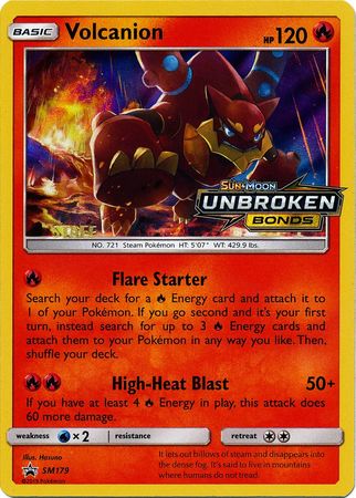 Volcanion (SM179) (Staff Prerelease Promo) [Sun & Moon: Black Star Promos] | Good Games Adelaide SA