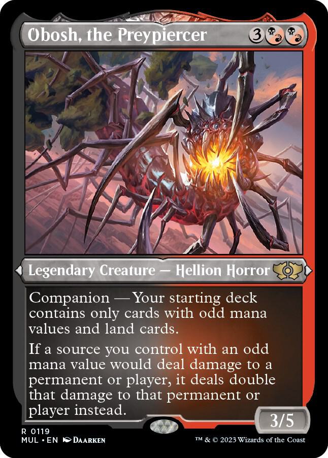 Obosh, the Preypiercer 119 (March of the Machine: Multiverse Legends)  - Etched Foil | Good Games Adelaide SA