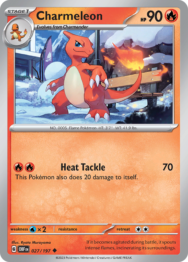 Charmeleon (027/197) [Scarlet & Violet: Obsidian Flames] | Good Games Adelaide SA