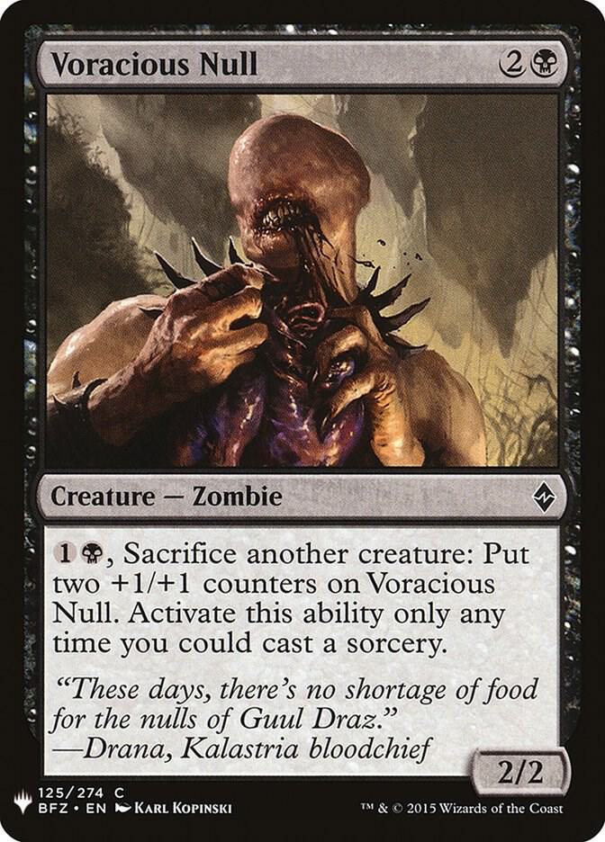 Voracious Null 125 (The List Reprints)  | Good Games Adelaide SA