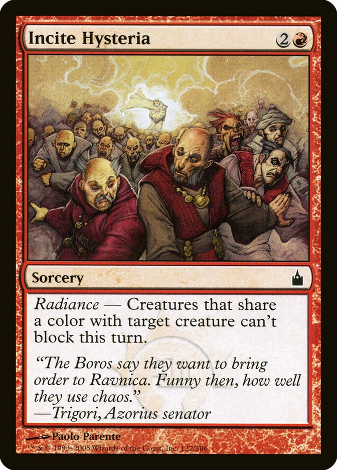 Incite Hysteria 132/306 (Ravnica: City of Guilds)  | Good Games Adelaide SA