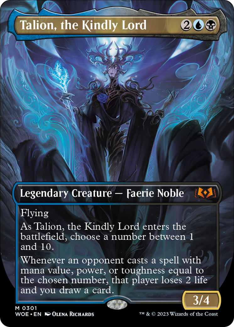 Talion, the Kindly Lord (Borderless Alternate Art) [Wilds of Eldraine] | Good Games Adelaide SA