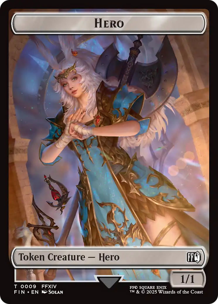 Hero (0009) // Elemental Double-Sided Token [FINAL FANTASY Tokens] | Good Games Adelaide SA