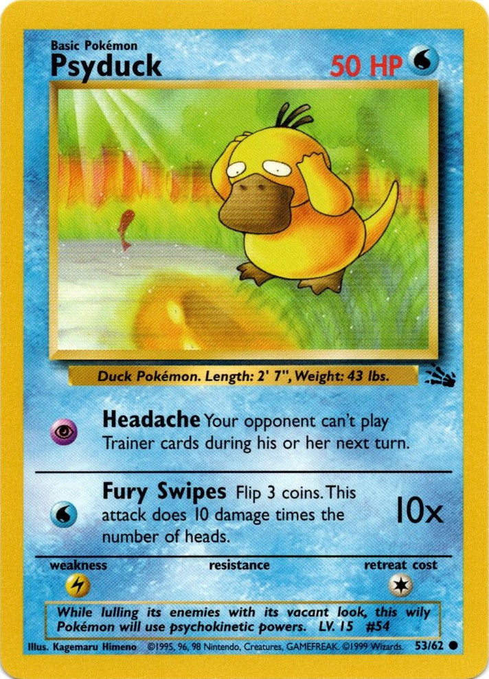 Psyduck (53/62) [Fossil Unlimited] | Good Games Adelaide SA