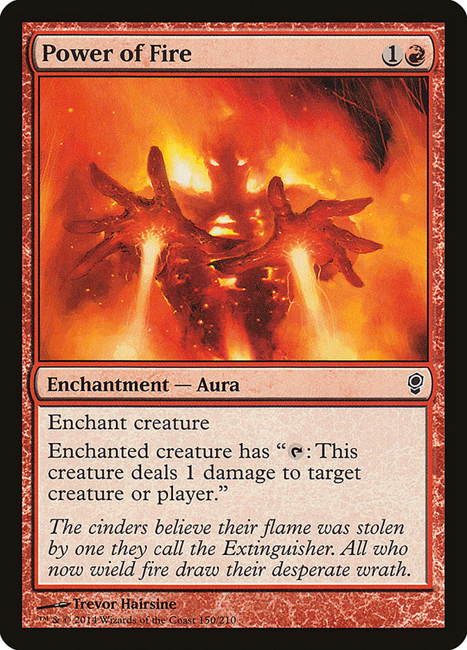 Power of Fire 150/210 (Conspiracy)  - Foil | Good Games Adelaide SA