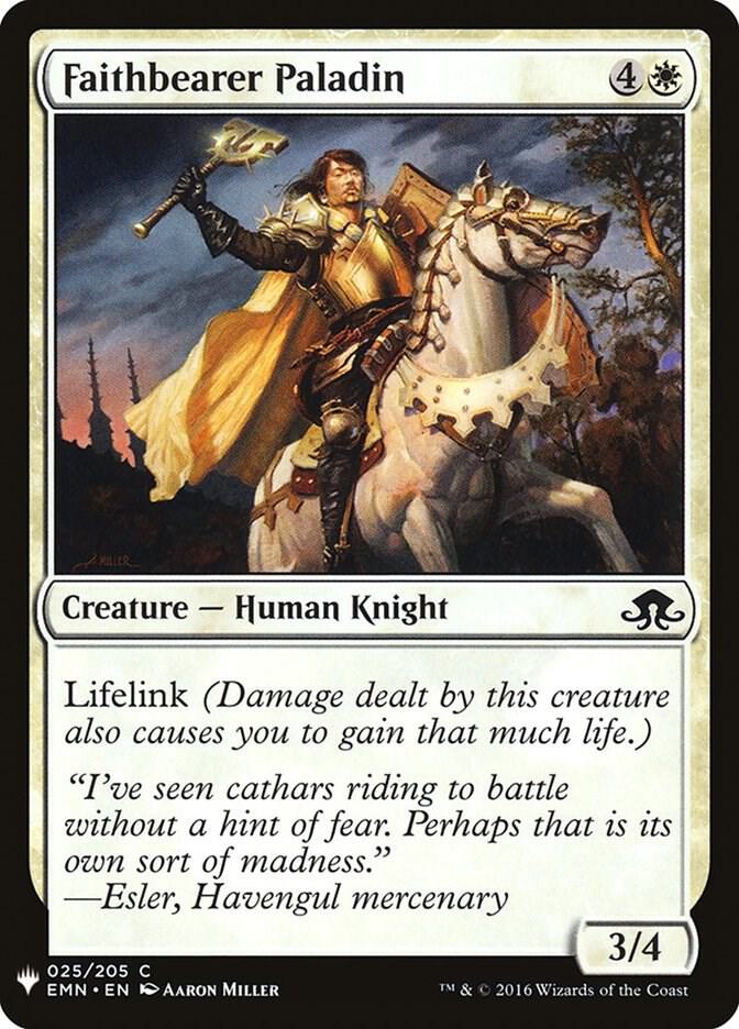 Faithbearer Paladin 25 (The List Reprints)  | Good Games Adelaide SA