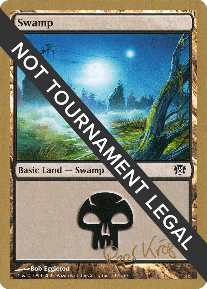 Swamp 339 2003 Peer Kroger 8ED  (World Championship Decks)  | Good Games Adelaide SA