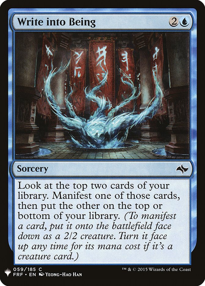 Write into Being [Mystery Booster] | Good Games Adelaide SA