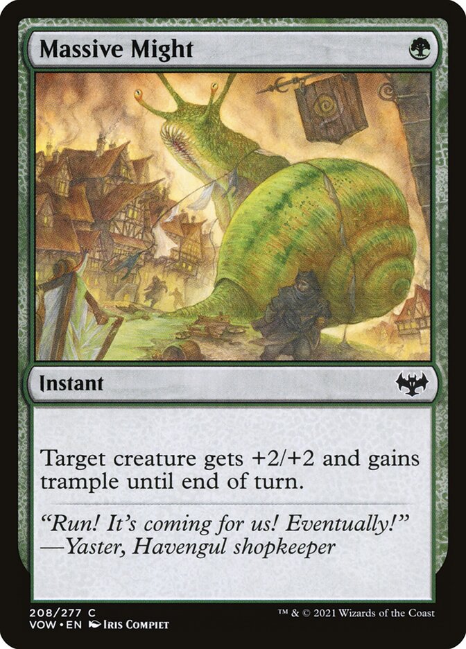 Massive Might 208 (Innistrad: Crimson Vow)  - Foil | Good Games Adelaide SA