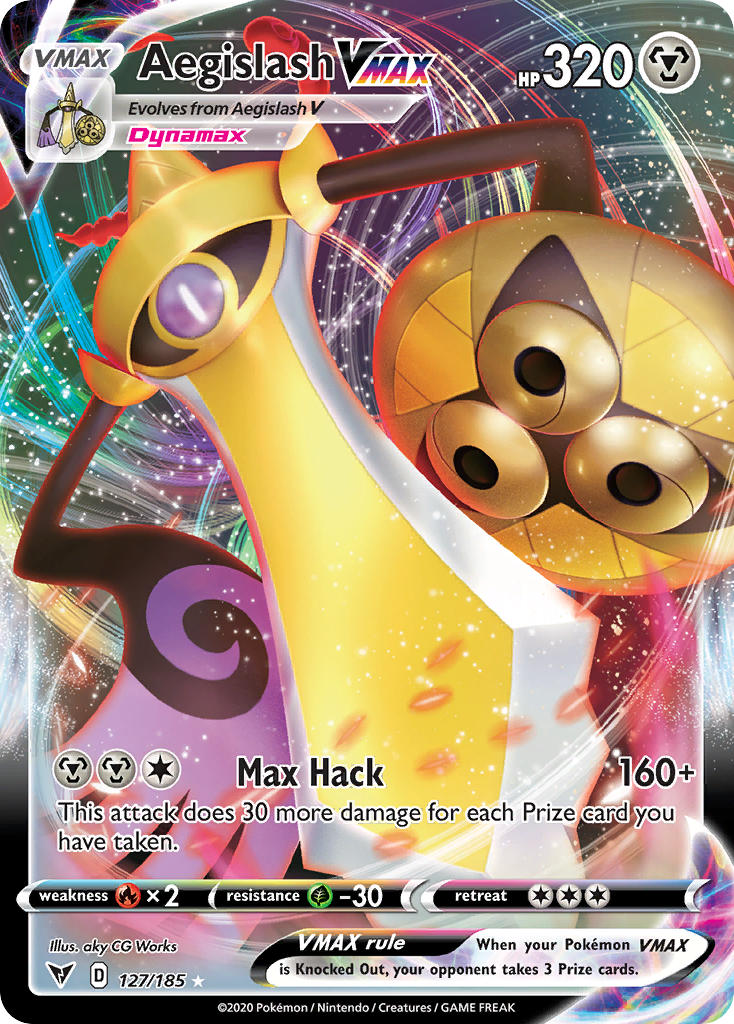 Aegislash VMAX (127/185) [Sword & Shield: Vivid Voltage] | Good Games Adelaide SA