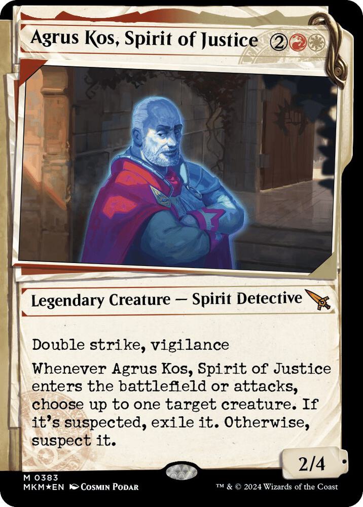 Agrus Kos, Spirit of Justice 383 (Murders at Karlov Manor)  - Foil | Good Games Adelaide SA
