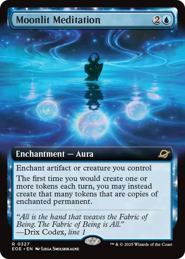 Moonlit Meditation  327/276 (Edge of Eternities)  - Extended Art Foil | Good Games Adelaide SA