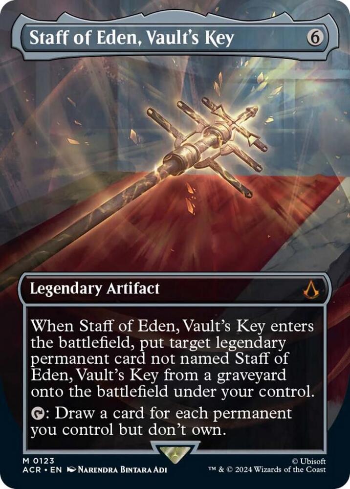 Staff of Eden, Vault's Key 123 (Universes Beyond: Assassin's Creed)  - Foil | Good Games Adelaide SA