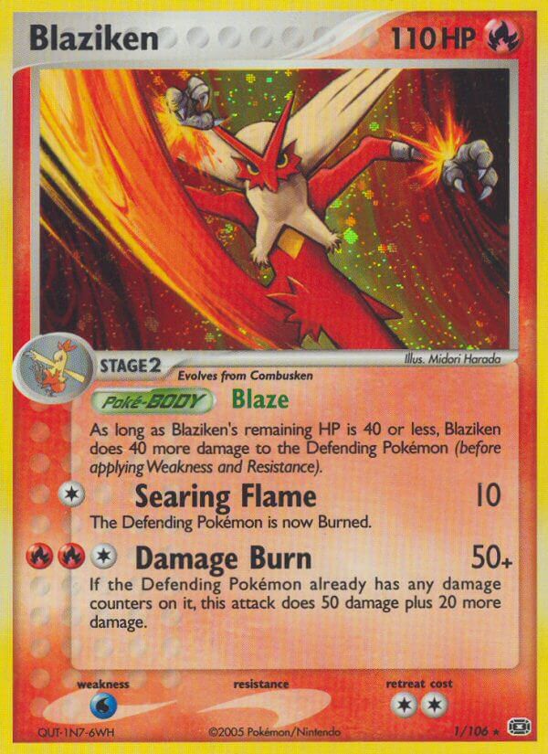 Blaziken (1/106) (Theme Deck Exclusive) [EX: Emerald] | Good Games Adelaide SA