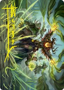Witherbloom Command Art Card Gold Stamped Signature 45 (Art Series: Strixhaven)  | Good Games Adelaide SA