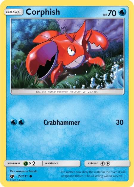 Corphish 24/111 (SM - Crimson Invasion)  | Good Games Adelaide SA